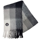QPFC Fluffy Check Scarf Grey