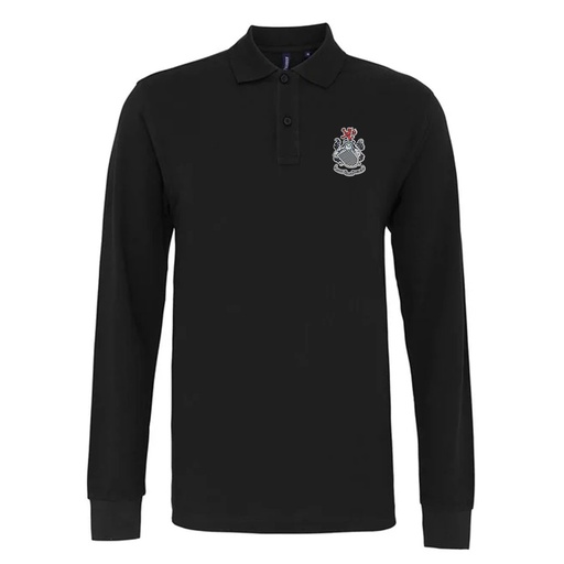 QPFC Classic Polo Black L/S